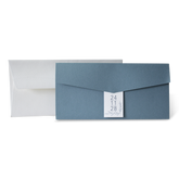 Partecipazione Matrimonio rettangolare Celeste polvere  Shabby chic - Codice F1753